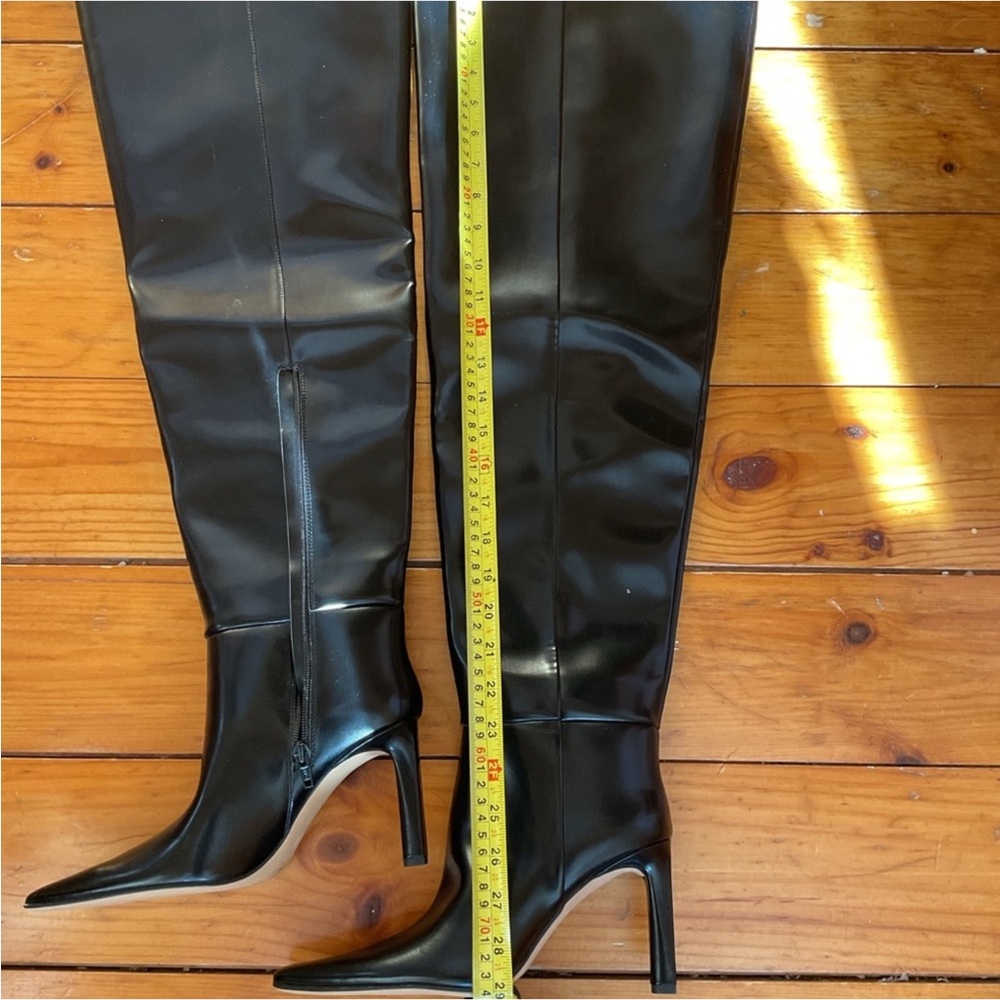 H&M  Black Over the Knee-High Boots Size 7. NWT - Picture 7 of 8